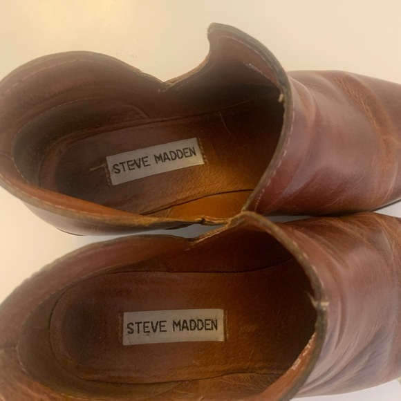 Steve Madden Brown Leather Ankle Boots - Picture 4 of 4